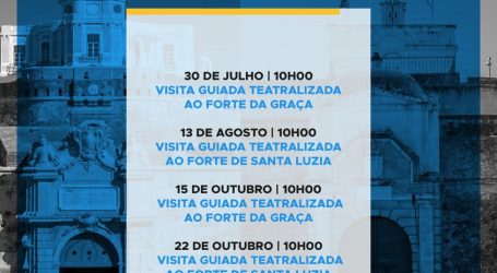 A Câmara Municipal de Elvas organiza, nos meses de julho, agosto e outubro, visitas teatralizadas ao Forte da Graça e Forte de Santa Luzia.