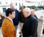 O Presidente do Município, Luís Rosinha, e o Presidente da Assembleia Municipal, Jorge Grifo, receberam no Salão Nobre dos Paços do Concelho o Arcebispo de Évora, D. Francisco Senra Coelho