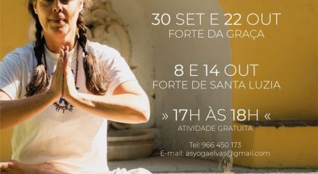 O Forte de Santa Luzia acolhe a terceira sessão da iniciativa “Yoga no Forte”, este sábado