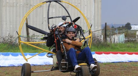 O Presidente do Município, Luís Rosinha, esteve presente no 1.º Festival de Paramotor