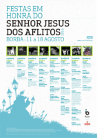 Cartaz Festas em Honra do Senhor Jesus dos Aflitos