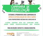 MOURA:  Campanha de esterilização para cães e gatos