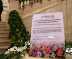 Inauguração da mostra de flores de papel de Campo Maior representativas dos 27 países da União Europeia na Assembleia da República.