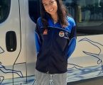 Carolina Pingueiro, do Clube Elvense de Natação, esteve presente no Campeonato Nacional de Sub-18