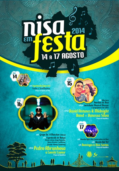 Cartaz Nisa em festa