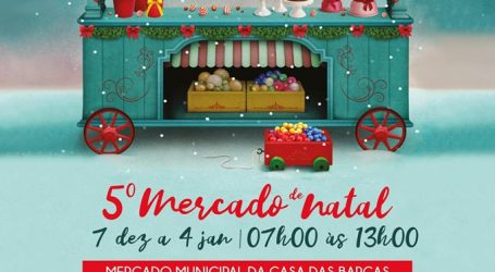 O 5º Mercado de Natal, promovido pela Câmara Municipal de Elvas