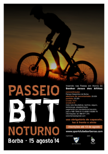 Passeio BTT Noturno